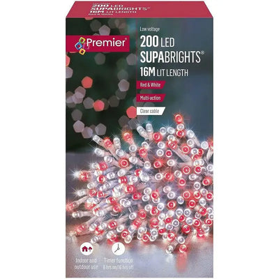 Premier 200 Multi Action Led Supabrights Clear Cable - 16