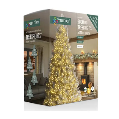 Premier 2000 LED TreeBrights Multi-Action Timer 50M - Warm