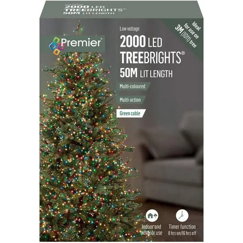 Premier 2000 Multi Action Led Treebrights Timer - Assorted