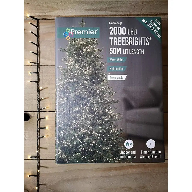 Premier 2000 Multi Action Led Treebrights Timer - Assorted