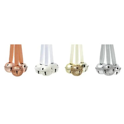 Premier 3cm Set Of 3 Hanging Bell Trim Assorted Colours (1