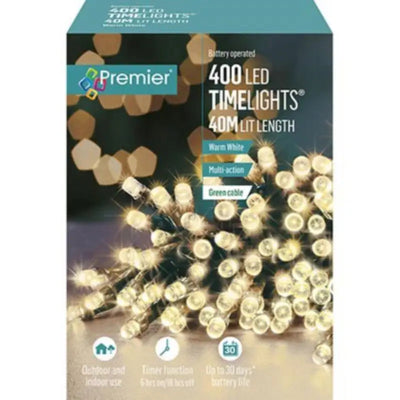 Premier 400 Multi-Action Battery Warm White Led Lights