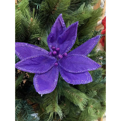 Premier 60cm Mixed Poinsettia Christmas Decoration - (3