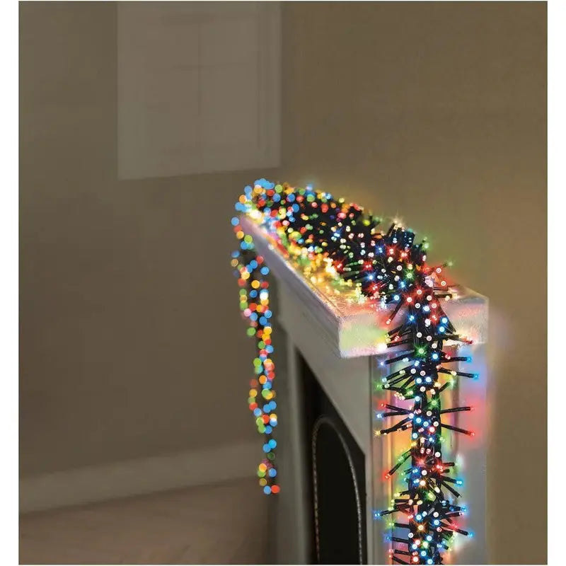 Premier 960 Multi-Action LED Clusters Timer Fairy Lights -