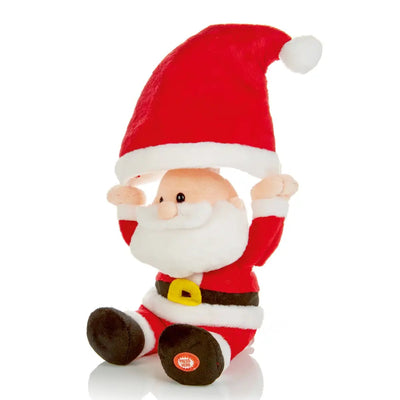 Premier Animated Singing Plush Santa 30cm - Christmas
