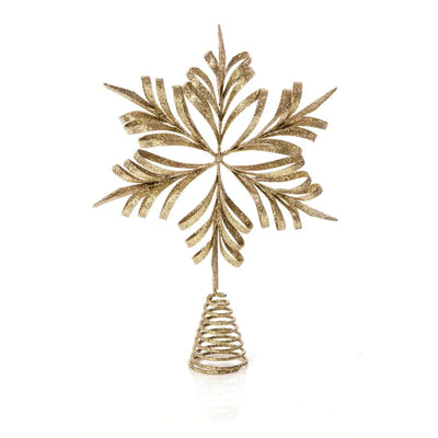 Premier Antique Snowflake Tree Topper 29cm - Gold & Silver