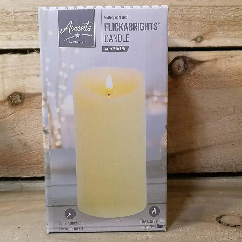 Premier Cream FlickaBright Faux Candle - Assorted Sizes - 18