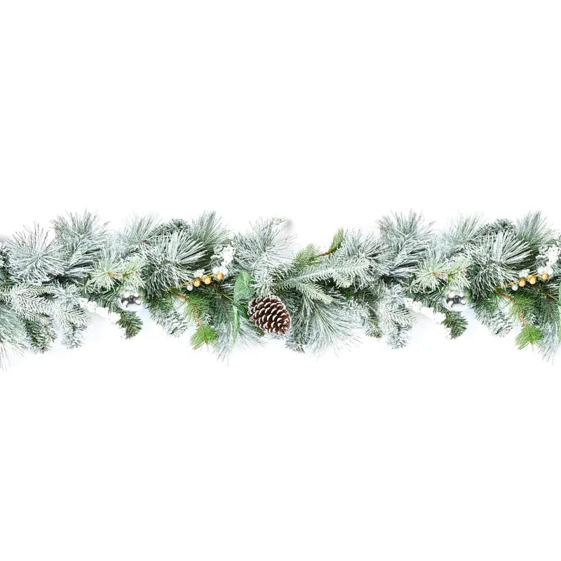 Premier Frozen Cone Garland 2.7M - Christmas
