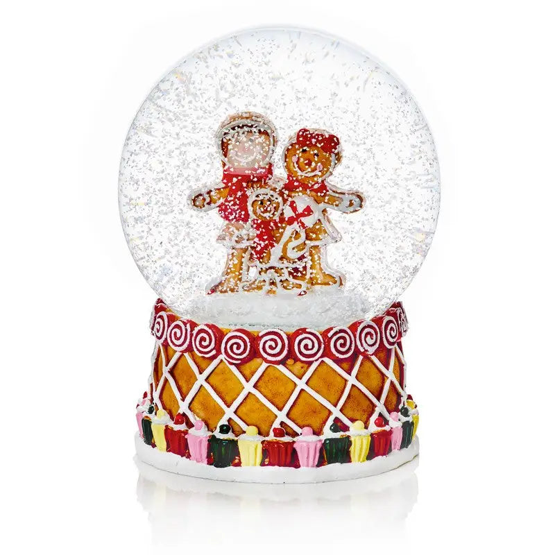Premier Gingerbread Family Snowglobe 80mm - Christmas >>