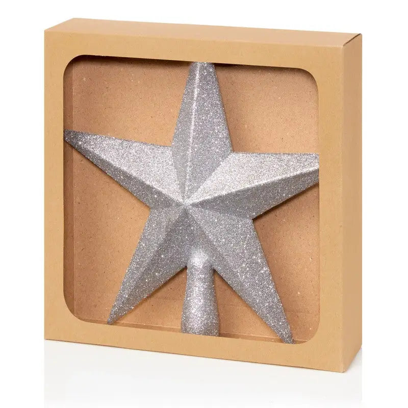 Premier Glitter Tree Top Star 20cm - Available in Gold &