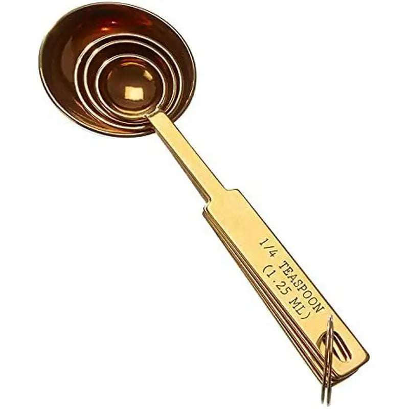 Premier Housewares Alchemist Gold Finish Measuring Spoons -