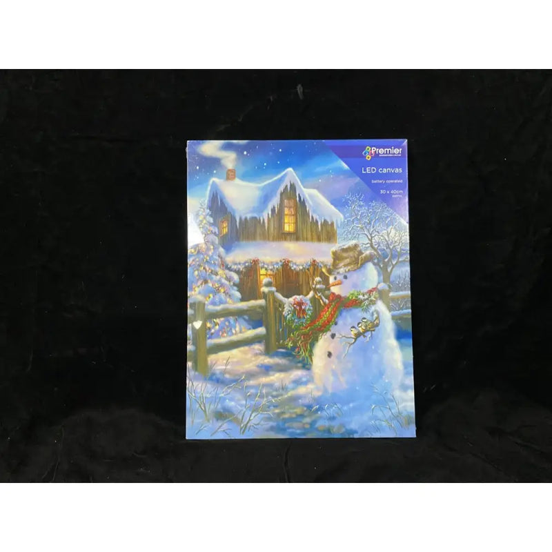 Premier LED Battery Operated Canvas Picture 30x40cm (4