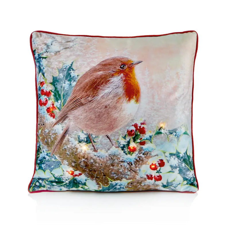 Premier Lit Robin Cushion 45x45cm (2 Asst. 1 SENT) Seasonal