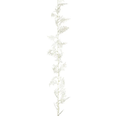 Premier Maidenhair Fern Garland White Glitter 1.8M -
