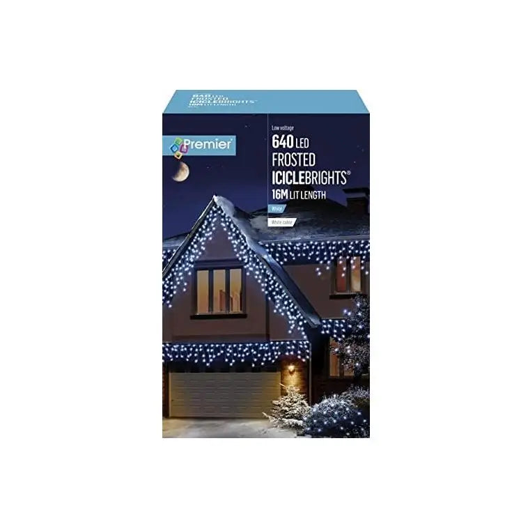 Premier Multi-Action Frosted Cap Icicles Christmas Lights