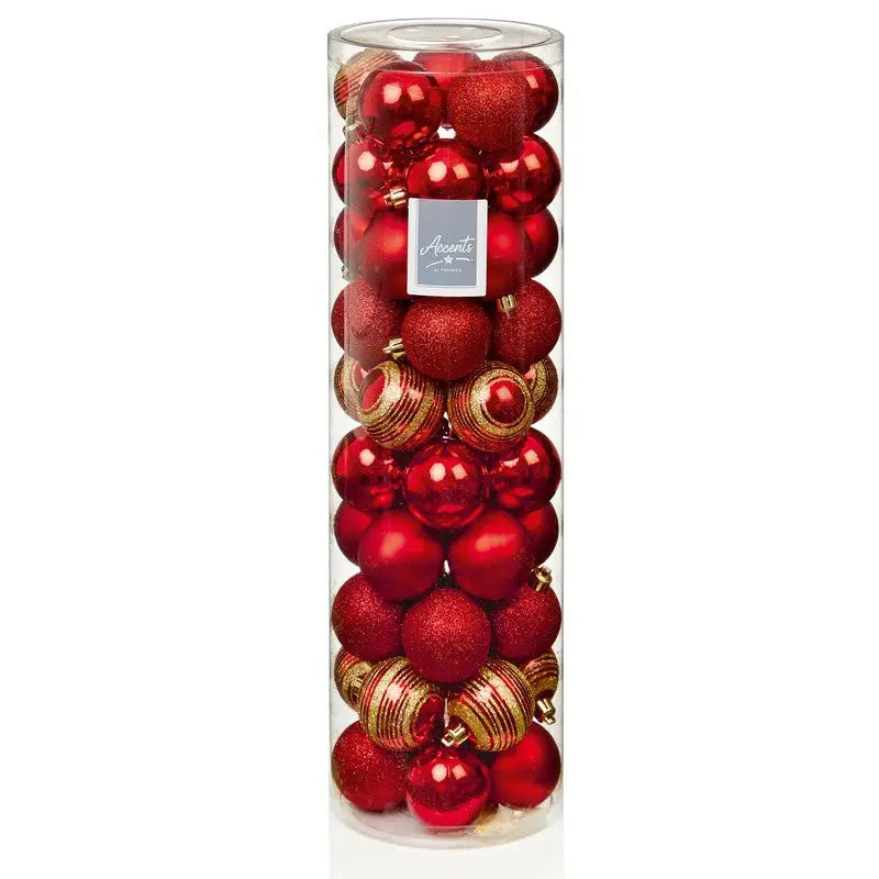 Premier Multi Finish Balls Bauble 50 Piece - 60mm - 3