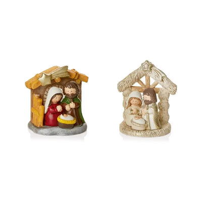 Premier Nativity Scene 8cm - 2 Asst. 1 Sent - Christmas >>
