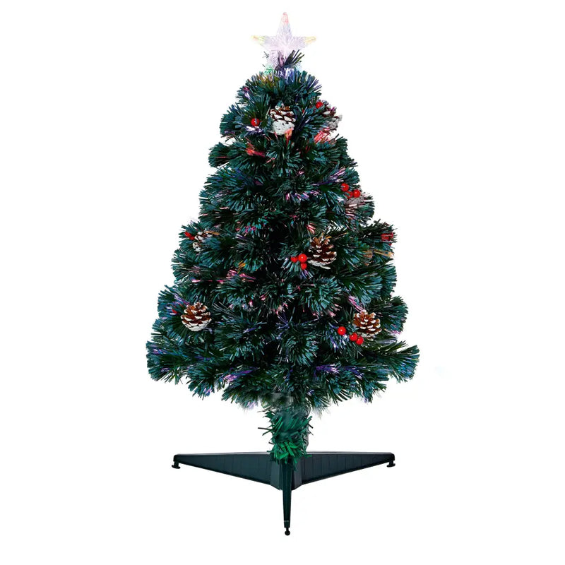 Premier Pencil Tree Fibre-Optic With Pinecones and Berries
