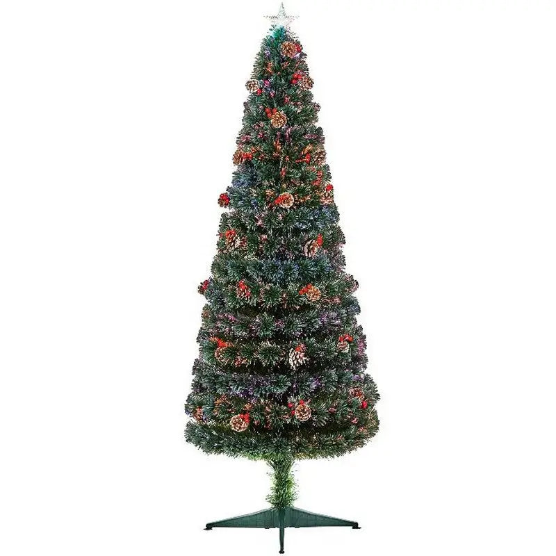 Premier Pencil Tree Fibre-Optic With Pinecones and Berries