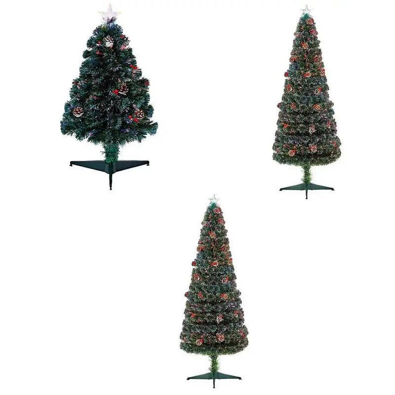 Premier Pencil Tree Fibre-Optic With Pinecones and Berries