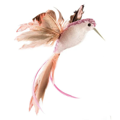 Premier Pink Humming Bird Clip On 23cm - Christmas