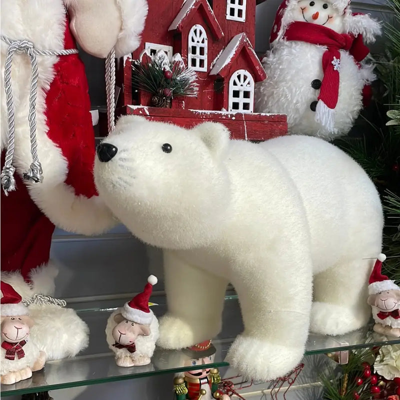 Premier Plush White Standing Polar Bear - 55cm - Christmas