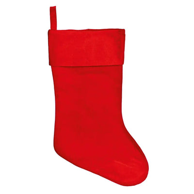 Premier Red Plush Stocking 60cm - Seasonal & Holiday