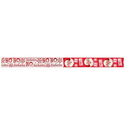 Premier Red Santa Ho Ho Ho Ribbon 6cm x 2.7m - 2 Assorted (1