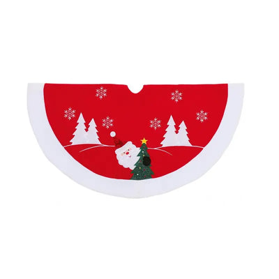 Premier Red Santa with Tinsel Tree Skirt 90cm - Seasonal >>