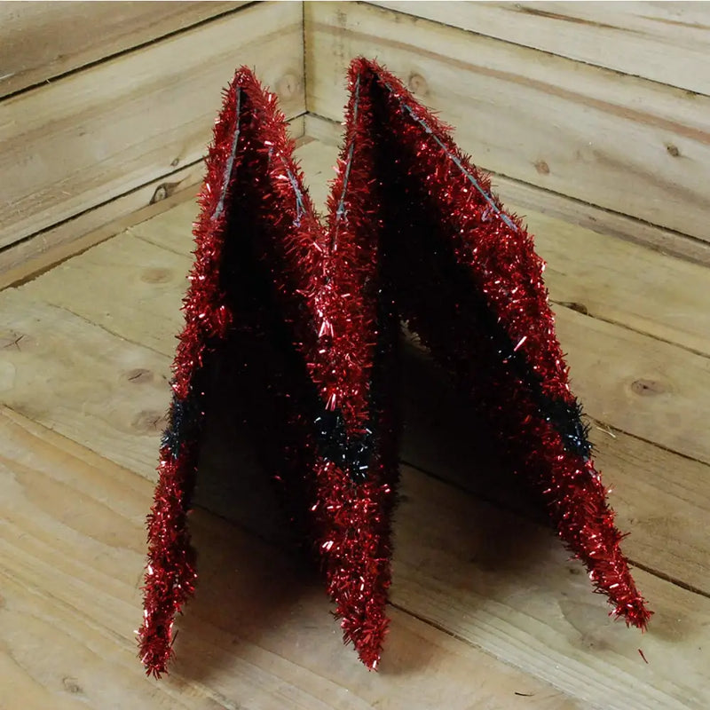 Premier Red Tinsel Tree Skirt - 50cm x 32cm - Christmas >>