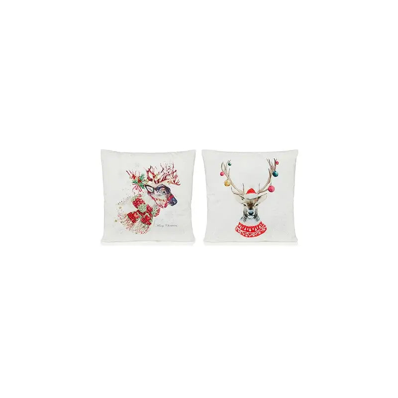 Premier Reindeer With Scarf Cushion 45x45cm 2 Assorted (1