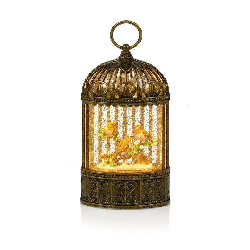 Premier Robin Scene Water 24cm Battery Operated Lit