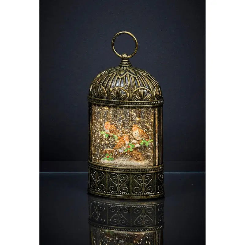 Premier Robin Scene Water 24cm Battery Operated Lit