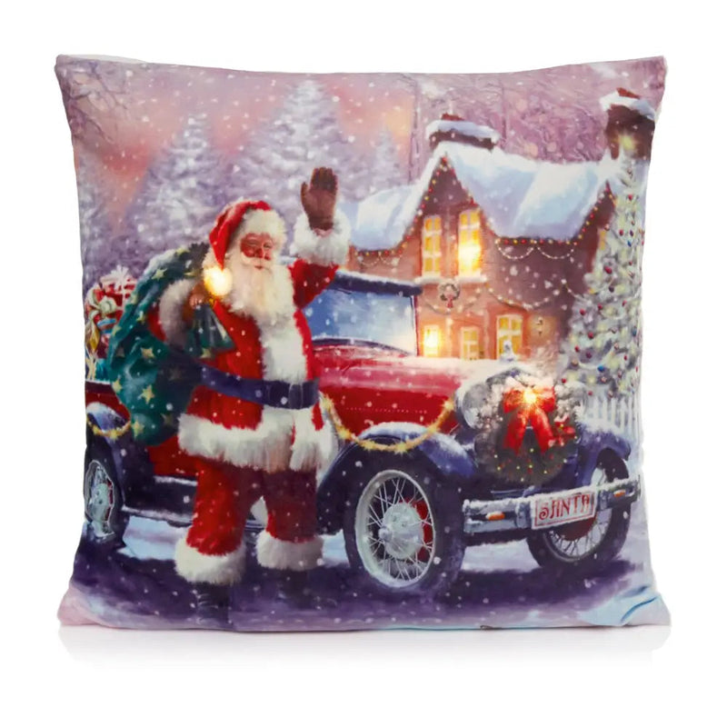 Premier Santa Scene Cushion 45 x 45cm (1 SENT) - Christmas