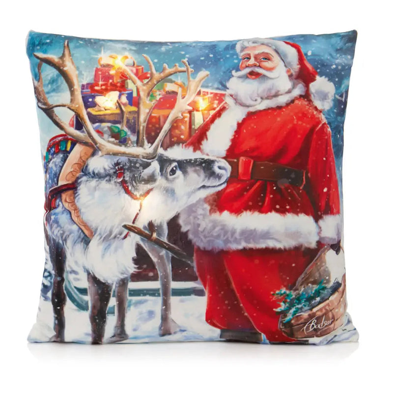 Premier Santa Scene Cushion 45 x 45cm (1 SENT) - Christmas