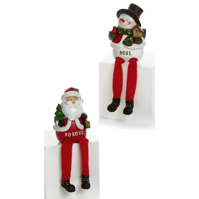 Premier 20 X 7cm Santa / Snowman Dangly Legs (2 Designs - 1