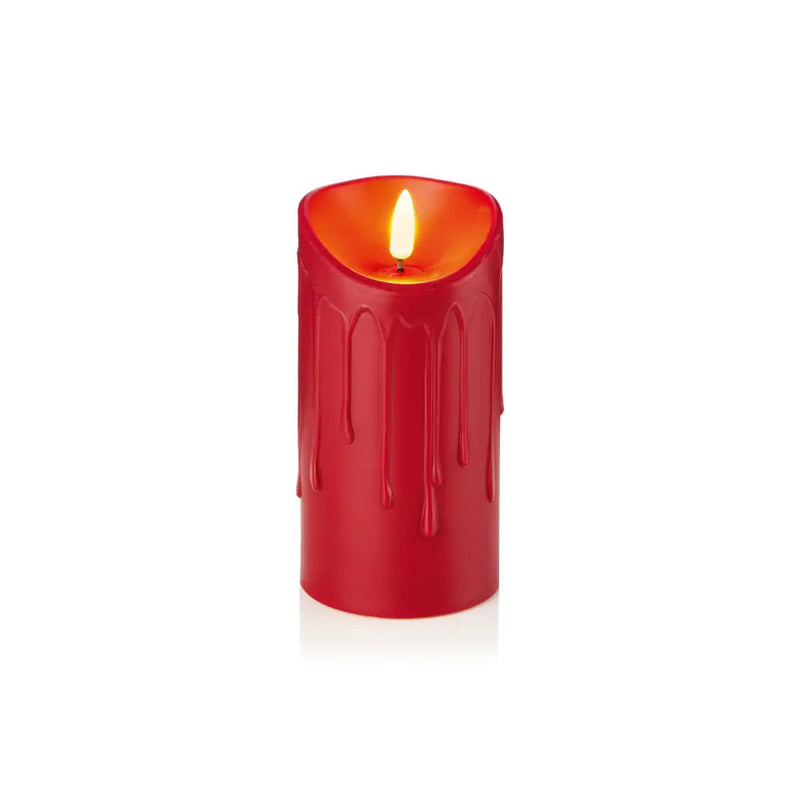 Premier Set of 3 Red FlickaBright Plastic Candles - Seasonal