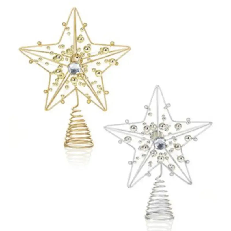Premier Small Gold / Silver Star Christmas Tree Topper (1