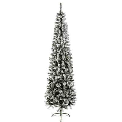Premier Snow Flocked Spruce Pine Pencil Tree 2m Seasonal >>