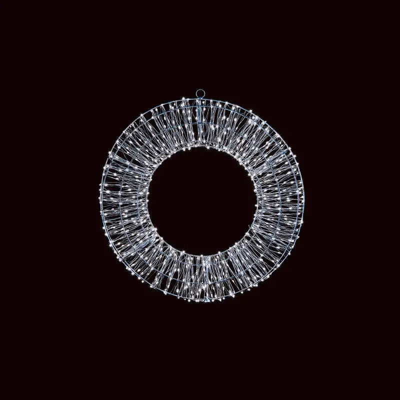 Premier Wreath with 600 Leds - 45cm - Various Colours