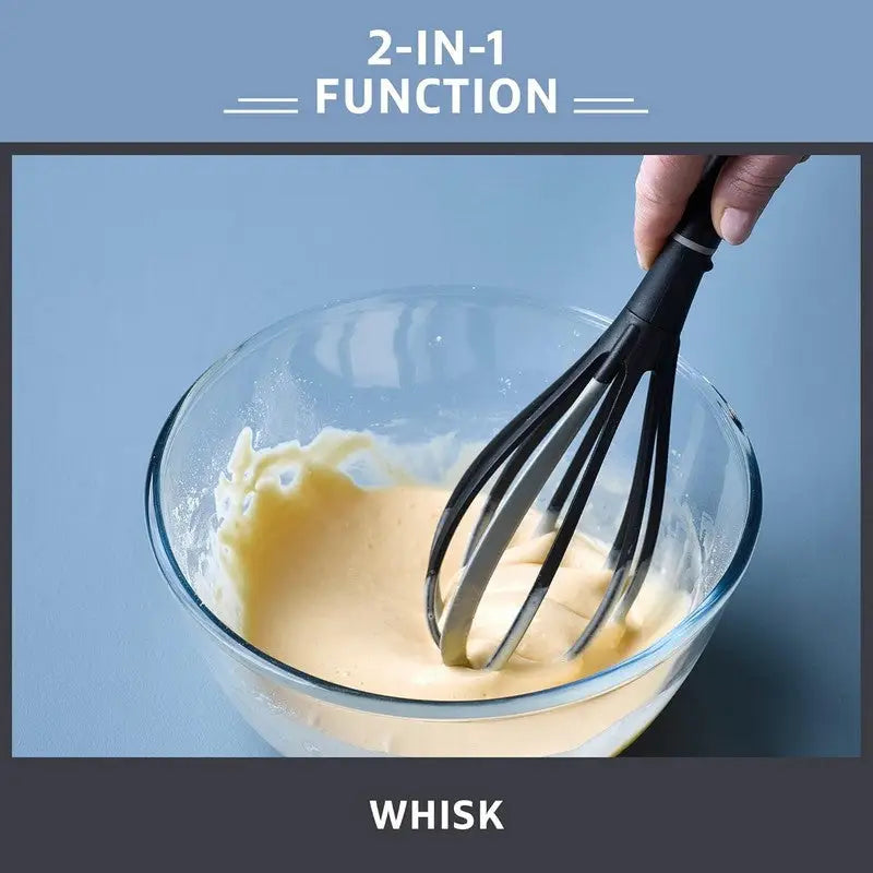 Prestige 2 - in - 1 Kitchen Tools Whisk with Silicone Edge