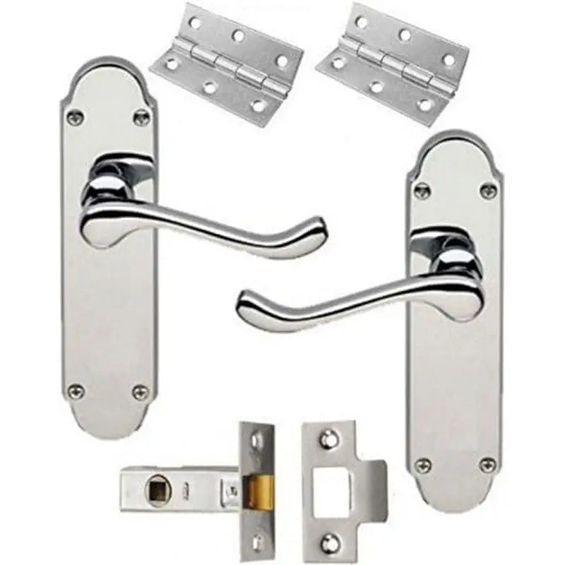 Pro Lever on Latch Backplate Handles 1 Set 168x42mm