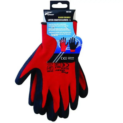 Pro User Crinkle Latex Coated Gloves - Large & XL Available
