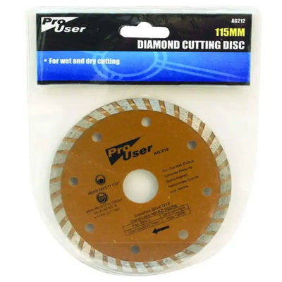 Pro User Diamond Grinder Cutting Disc 115mm - DIY Tools &