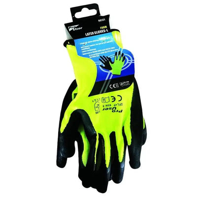 Pro User Foam Latex Working Gloves - Large - Gloves