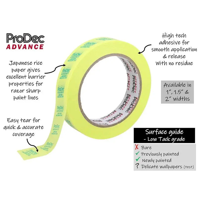 ProDec Advance Precision Edge Low Tack Masking Tape - 24mm