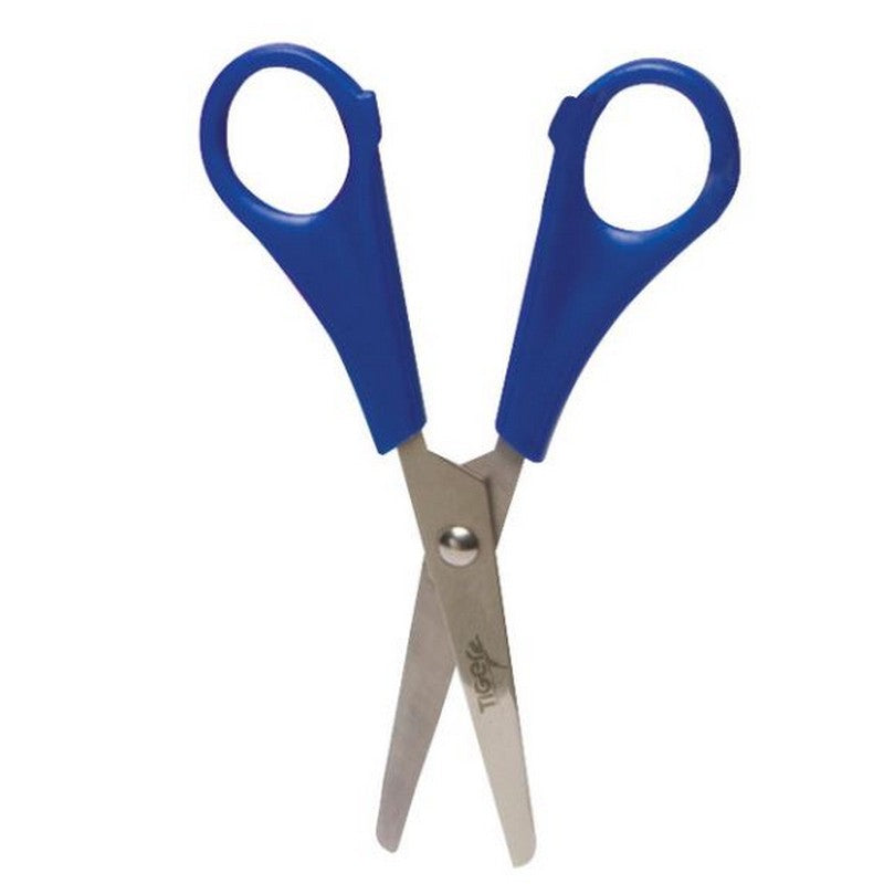 Tiger Stationery School Safety Scissors 13cm (5Inch) - Red & Blue Available