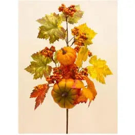 Pumpkin Berry Stem 60cm - Seasonal >> Autumn >> Stem Pick