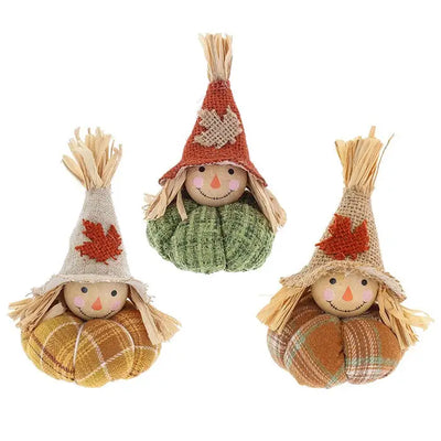 Pumpkin Scarecrow Sitting - 3 Assorted Designs (1 Sent)