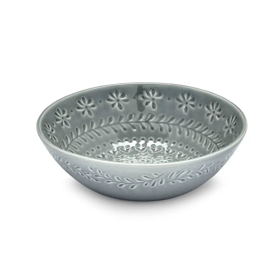 Purity - Embossed Serving Bowl With Hearts & Flowers -